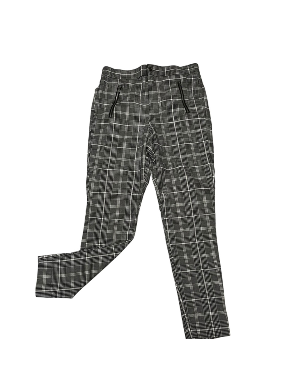 Hollister Gray Plaid Ultra High Rise Stretch Ankle Pants Size Large - Picture 4 of 8